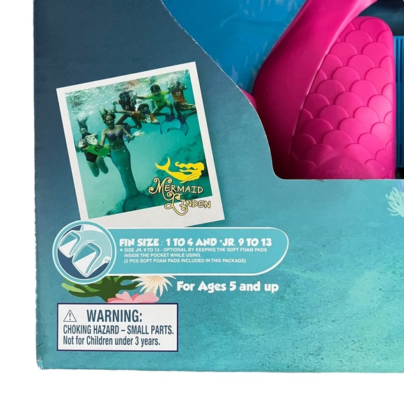 NIB Kid’s Mermaid Monofin with Mask Set - Picture 2 of 10